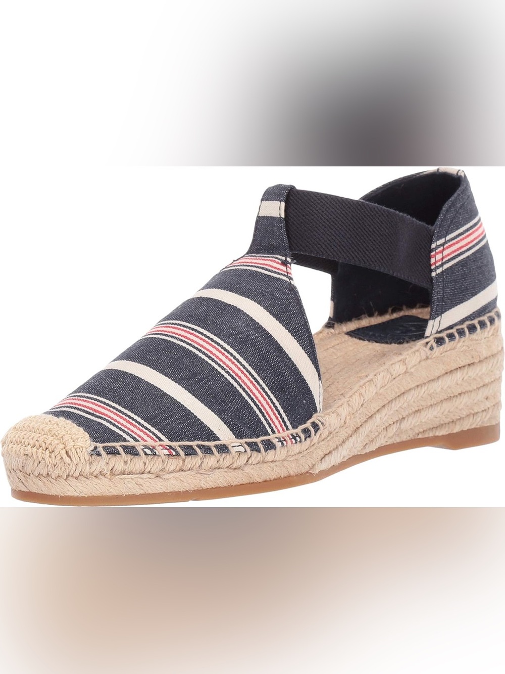 Tory Burch Catalina Espadrilles in Navy Multi Stripe Women’s Size 8.5